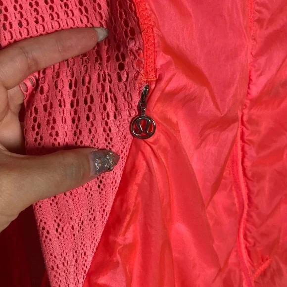 RARE vintage lululemon Run: Nothing But Run Jacket in POP ORANGE - Picture 10 of 10